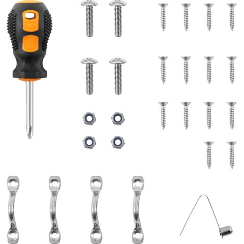 Baldachim daszek bimini do łodzi 3 pałąki 180 x 194 x 117 cm kobaltowy