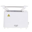 Adler | AD 3223 | Toster | Moc 750 W | Liczba gniazd 2 | Materiał obudowy Plastik | Biały