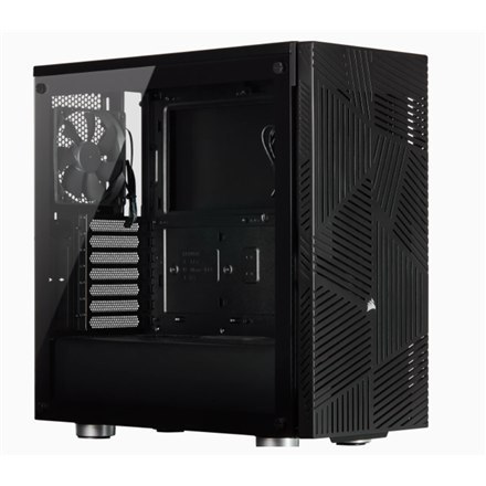 Corsair Airflow Tempered Glass 275R Side window, Black, Mid-Tower, Power supply included No, Steel, Tempered Glass