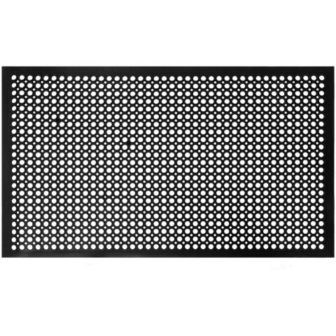 Mata wycieraczka gumowa antypoślizgowa ażurowa 92 x 92 x 2 cm