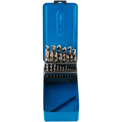 Zestaw wierteł kobaltowych do metalu ze stali HSS-Co śr. 1-13 mm - 25 szt.