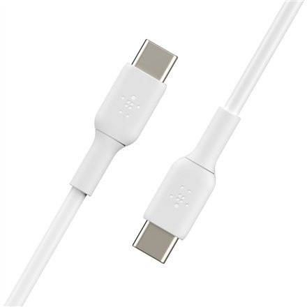 Belkin | Kabel USB-C | Męski | 24-pinowy USB-C | Męski | Biały | 24-pinowy USB-C | 2 m