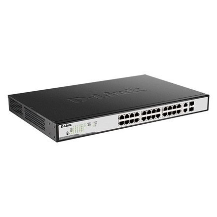 D-Link 26-Port PoE Gigabit Smart Managed Switch DGS-1100-26MP Web Managed, Rack Mountable, SFP ports quantity 2, PoE+ ports quan