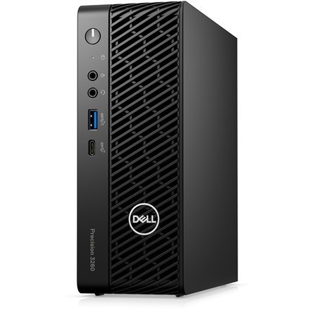 Dell Precision 3260 Desktop, CFF, Intel Core i7, i7-12700, Internal memory 16 GB, DDR5 non-ECC, SSD 512 GB, NVIDIA T1000, No Op