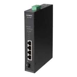 Edimax Industrial 5-Port Gigabit PoE+ Din-Rail Switch with 1 SFP Port 	IGS-1105P 10/100/1000 Mbps (RJ-45), Unmanaged, Wall mount