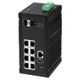 Edimax Industrial 8-Port Gigabit Web Managed Switch with 2 SFP Slots IGS-5208 10/100/1000 Mbps (RJ-45), Web Managed, Wall mounta