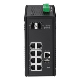 Edimax Industrial 8-Port Gigabit Web Managed Switch with 2 SFP Slots IGS-5208 10/100/1000 Mbps (RJ-45), Web Managed, Wall mounta