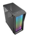Fortron ATX Mid Tower CMT212A Side window, Black, ATX, Power supply included No