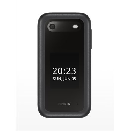 Nokia | 2660 Flip | Czarny | 2,8 " | TFT LCD | 240 x 320 | Unisoc | 0,128 GB | Dual SIM | Nano-SIM | Tak | Aparat główny 0,3 MP 