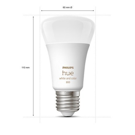 Philips Hue WCA 6,5W A60 E27 opakowanie 4 sztuki Philips Hue | Hue WCA 6,5W A60 E27, opakowanie 4 sztuki | E27 | 6,5 W | RGBW 20