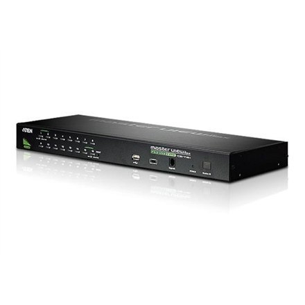 Aten CS1716A 16-portowy przełącznik KVM PS/2-USB VGA z portem Daisy-Chain i obsługą urządzeń peryferyjnych USB Aten | 16-portowy