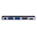 Aten UH3238 USB-C Travel Dock with Power Pass-Through Aten | USB-C Travel Dock with Power Pass-Through | UH3238-AT | Dock | Port
