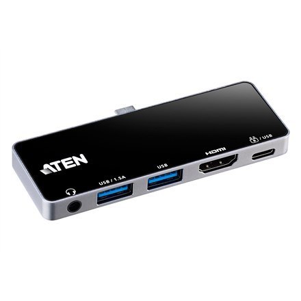 Aten UH3238 USB-C Travel Dock with Power Pass-Through Aten | USB-C Travel Dock with Power Pass-Through | UH3238-AT | Dock | Port