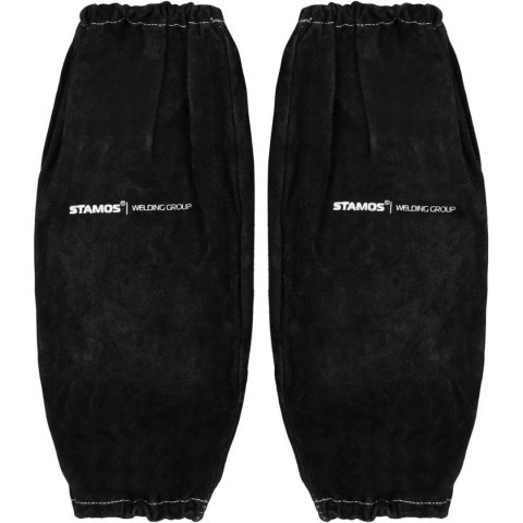 Rękawy spawalnicze ochronne ze skóry bydlęcej czarne