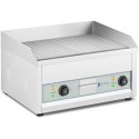 Grill elektryczny płyta grillowa ryflowana podwójna 600 x 400 mm 2 x 2500 W