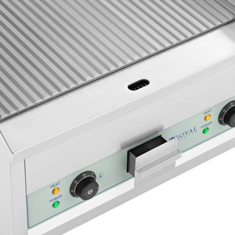 Grill elektryczny płyta grillowa ryflowana podwójna 600 x 400 mm 2 x 2500 W