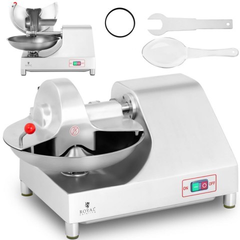 Kuter masarski poziomy misowy do rozdrabniania siekania mięsa warzyw 6 l 400 W