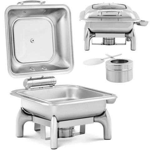 Podgrzewacz do potraw stołowy na pastę z pokrywą z okienkiem GN 2/3 5.3 l