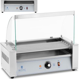 Podgrzewacz grill rolkowy do parówek hot-dogów z osłoną - 5 rolek 500 W