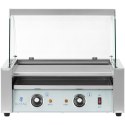 Podgrzewacz grill rolkowy do parówek hot-dogów z osłoną - 7 rolek 700 W