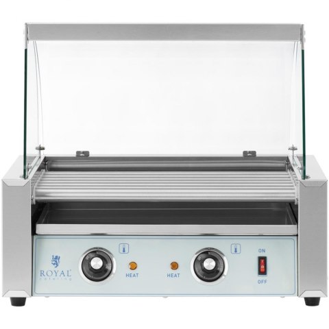 Podgrzewacz grill rolkowy do parówek hot-dogów z osłoną - 7 rolek 700 W