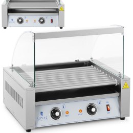 Podgrzewacz grill rolkowy do parówek hot-dogów z osłoną - 9 rolek 900 W