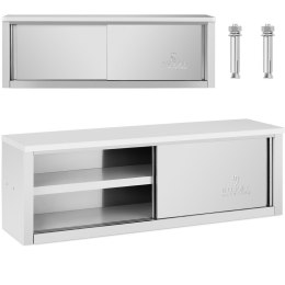 Szafa ścienna gastronomiczna z drzwiami przesuwanymi STAL 170 kg 150 x 40 x 50 cm