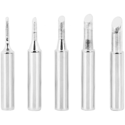 Zestaw grotów do lutownicy ściętych 1-4.9 mm - 5 szt.