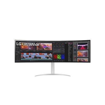LG 49WQ95C-W 49" UltraWide Curved LED Monitor 5120x1440/400cd/m2/5ms/ HDMI USB Type C Display Port