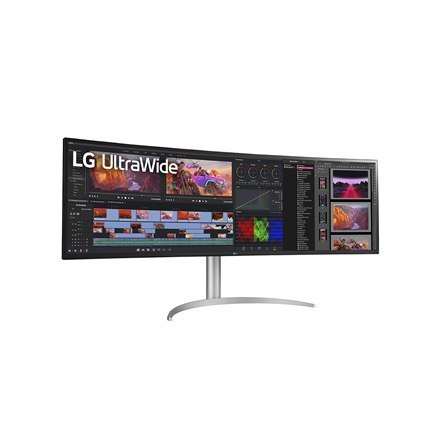 LG 49WQ95C-W 49" UltraWide Curved LED Monitor 5120x1440/400cd/m2/5ms/ HDMI USB Type C Display Port