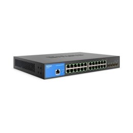 Linksys 24-Port Managed Gigabit Ethernet Switch with 4 10G SFP+ Uplinks LGS328C-EU 10/100/1000 Mbps (RJ-45), Web managed, Rackmo