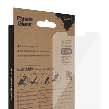 PanzerGlass | Ochraniacz ekranu - szkło | Apple iPhone 13, 13 Pro, 14 | Politereftalan etylenu (PET) | Przezroczysty