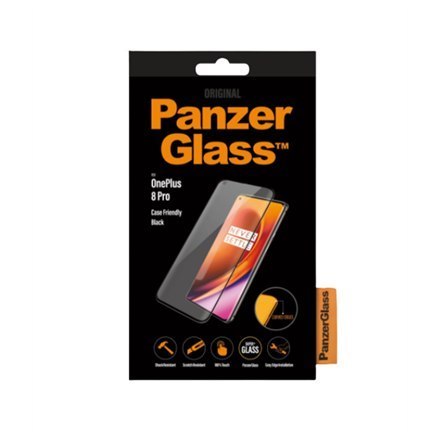 PanzerGlass | Ochraniacz ekranu - szkło | OnePlus 8 Pro | Szkło | Czarny | Przezroczysty