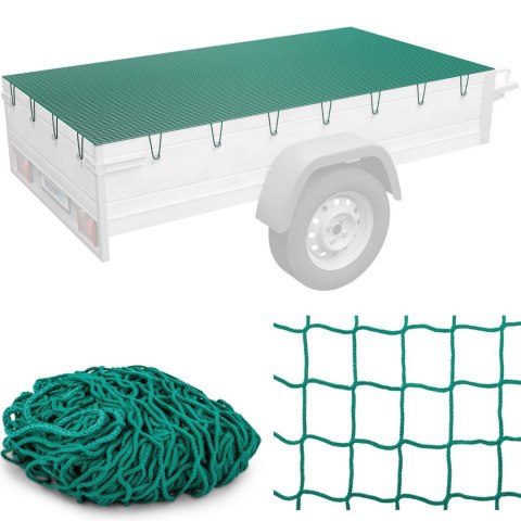 Siatka zabezpieczająca ładunek ochronna na przyczepkę 2 x 5 m zielona