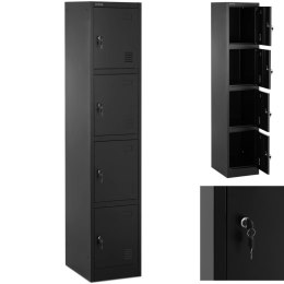 Szafa skrytkowa metalowa socjalna zamykana na klucz - 4 skrytki