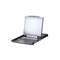 Aten KVM over IP Switch with Daisy-Chain Port and USB Peripheral Support CL5708IN 8-Port PS/2-USB VGA 19" LCD KVM