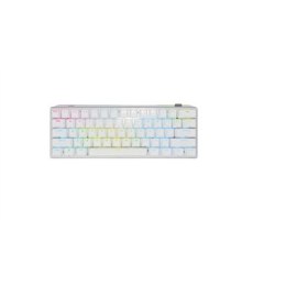 Corsair | K70 PRO MINI | Klawiatura dla graczy | Podświetlenie LED RGB | NA | Biała | Bezprzewodowa | Bluetooth | CHERRY MX Red 