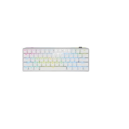 Corsair | K70 PRO MINI | Klawiatura dla graczy | Podświetlenie LED RGB | NA | Biała | Bezprzewodowa | Bluetooth | CHERRY MX Red 