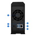 Synology Tower NAS DS118 up to 1 HDD/SSD Hot-Swap, Realtek RTD1296 Quad Core, Processor frequency 1.4 GHz, 1 GB, DDR4, 1x1GbE, 2