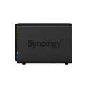 Synology Tower NAS DS218 up to 2 HDD/SSD Hot-Swap, Realtek RTD1296 Quad Core, Processor frequency 1.4 GHz, 2 GB, DDR4, RAID 0,1,