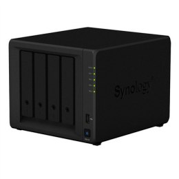 Synology Tower NAS DS418 up to 4 HDD/SSD Hot-Swap, Realtek RTD1296 Quad Core, Processor frequency 1.4 GHz, 2 GB, DDR4, RAID 0,1,