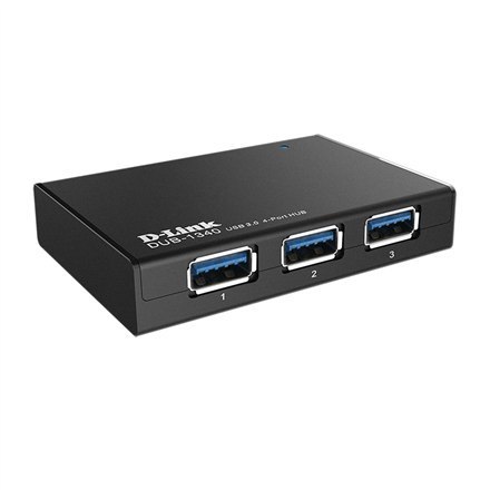 Koncentrator ładowania D-Link | 4-portowy koncentrator SuperSpeed USB 3.0 | DUB-1340/E | USB Hub