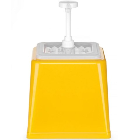 Dyspenser dozownik do sosów musztardy z pompką 2.5 l żółty - Hendi 203538