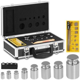 Wzorce odważniki wagowe masy kalibracyjne do wag OIML klasa E2 1-500 g ZESTAW 24 el