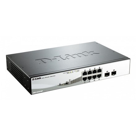 D-Link Web Smart DGS-1210-08P - switch - 8 ports - Managed - rack-mountable