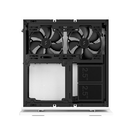 Fractal Design | Ridge | FD-C-RID1N-02 | Okno boczne | Biały | Mini ITX | Zasilacz w zestawie Nie | SFX, SFX-L