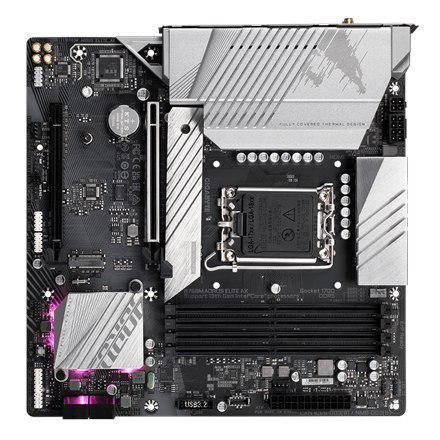 Płyta główna Gigabyte B760M AORUS ELITE AX 1.0 | Rodzina procesora Intel | Gniazdo procesora LGA1700 | Pamięć DDR5 DIMM | Ilość 