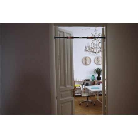 Wyciąg do ćwiczeń drzwiowych Pure2Improve | Drążek do drzwi | Czarno-czerwony