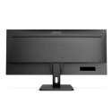 AOC | Monitor | U34E2M | 34 " | VA | WQHD | 21:9 | 100 Hz | 4 ms | 3440 x 1440 | 300 cd/m² | Porty HDMI w liczbie 2 | Czarny