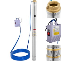 Pompa głębinowa do studni głębinowej STAL 2200 W 10800 l/h do 96 m